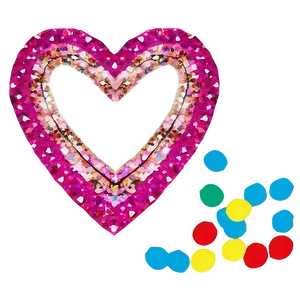 Glitter Heart Confetti PNG 34