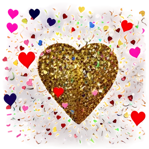 Glitter Heart Confetti PNG Iuy27 PNG