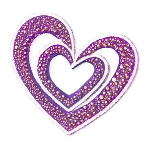 Glitter Heart Doodle Png 56 PNG image