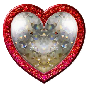 Glitter Heart Graphic PNG Utg