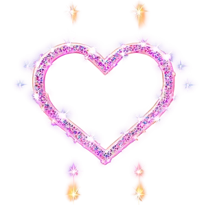 Glitter Heart Love PNG 05032024