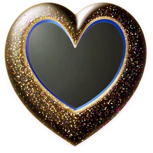 Glitter Heart Outline PNG 36 PNG