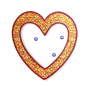 Glitter Heart Outline PNG 46