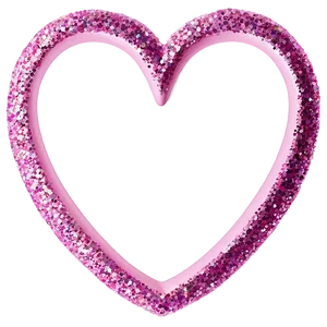 Glitter Heart Pattern PNG 06272024