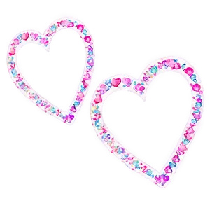 Glitter Heart Pattern PNG 79