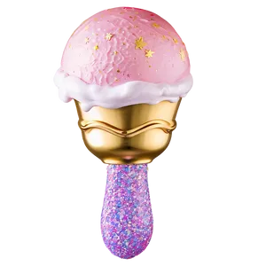 Glitter Ice Cream Scoop PNG 46