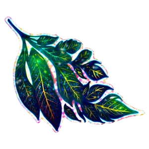 Glitter Leaves PNG 52