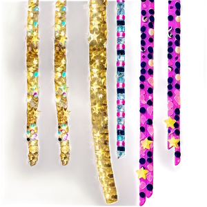 Glitter Line Confetti PNG Mfo13
