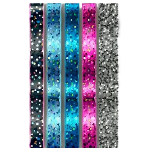 Glitter Line Ribbon PNG Owe