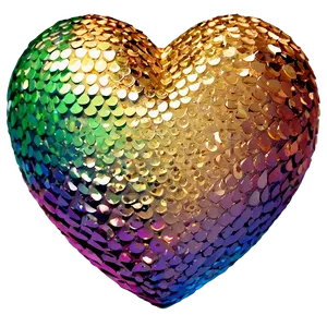 Glitter Love Heart Png 2 PNG image