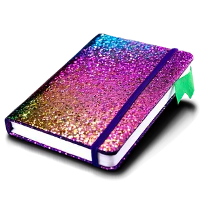 Glitter Notebook Cover Png Lmb18 PNG image