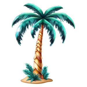 Glitter Palm Tree Emoji PNG Mxm PNG
