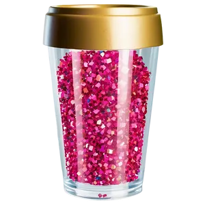 Glitter Plastic Cup PNG 06132024