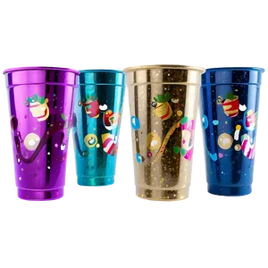 Glitter Plastic Cup PNG Ddy80 PNG