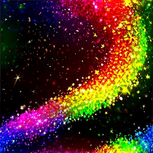 Glitter Rainbow Path PNG Jep