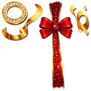 Glitter Red Bow Png Irw PNG image