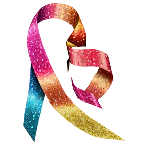 Glitter Ribbon Swirl Png Vxo45 PNG image