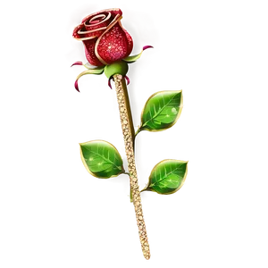 Glitter Roses Sparkle PNG Oel