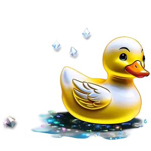 Glitter Rubber Duck PNG 06132024