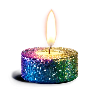 Glitter Sparkle Candle PNG 39
