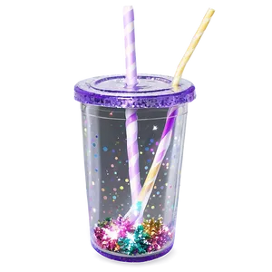 Glitter Straw Png 05242024 PNG image