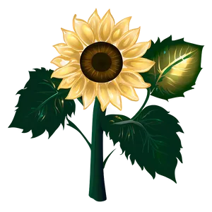 Glitter Sunflower Transparent PNG Lgk PNG