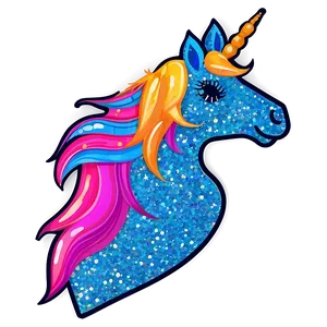 Glitter Unicorn Clipart Png Phs PNG image