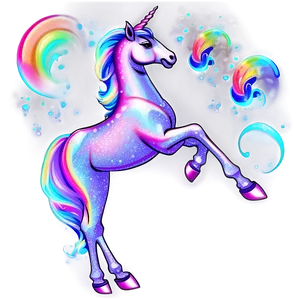 Glitter Unicorn Fantasy PNG Cxy82 PNG