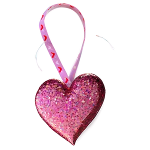 Glitter Valentine Heart Png Vft85 PNG image