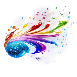 Glitter Wave Splash PNG 05032024 PNG