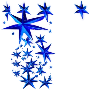 Glittering Blue Stars Effect PNG 06252024 PNG