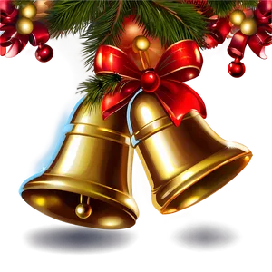 Glittering Christmas Bells Png 06122024 PNG image