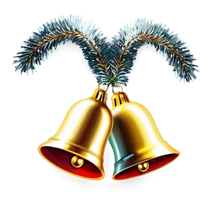 Glittering Christmas Bells Png Vdi PNG image