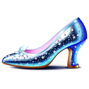 Glittering Cinderella Shoe PNG 06292024 PNG
