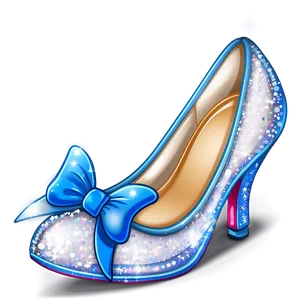 Glittering Cinderella Shoe PNG Vfy PNG