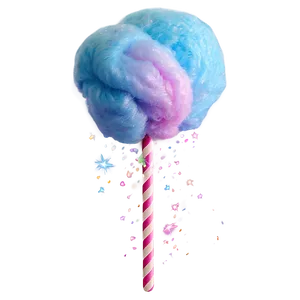 Glittering Cotton Candy Fantasy Png 06122024 PNG image