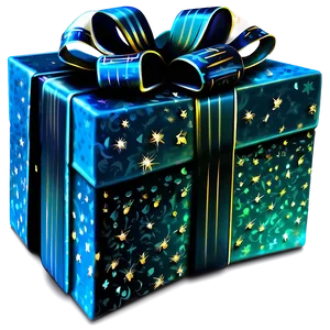 Glittering Gift Box PNG Vtm91