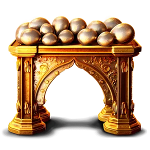 Glittering Gold Altar PNG 06242024