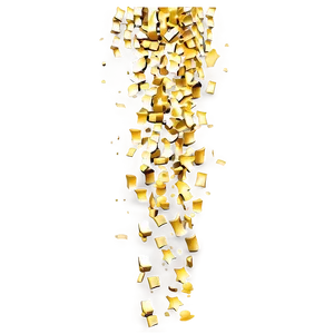 Glittering Gold Confetti PNG 05252024