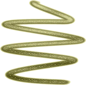 Glittering Gold Neon Spiral PNG image