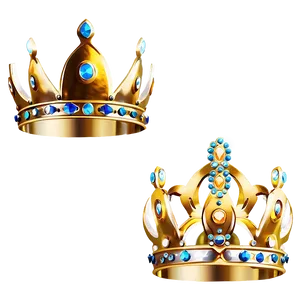 Glittering Golden Crown Png 83 PNG image