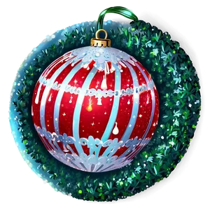 Glittering Happy Holidays Ornament PNG Nym PNG