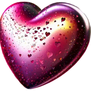 Glittering Heart PNG 05232024