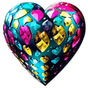 Glittering Heart PNG Sdd