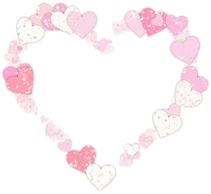 Glittering Heart Shape Frame