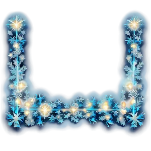 Glittering Holiday Border Png 06132024 PNG image