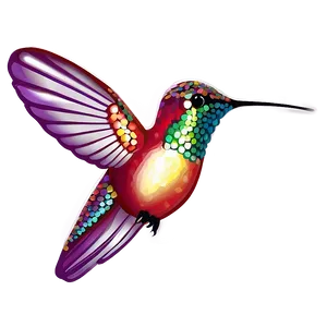 Glittering Hummingbird PNG 05212024 PNG