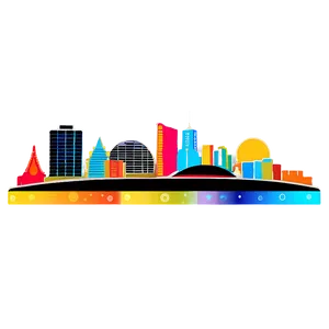 Glittering Las Vegas Skyline PNG Xtf