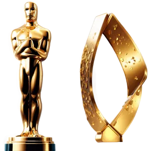 Glittering Oscar Award Png Ptd74 PNG image