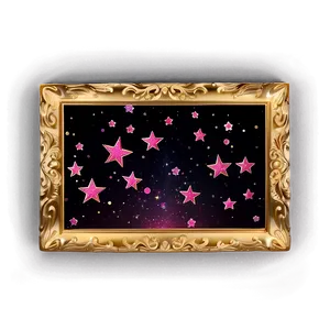 Glittering Pink Stars PNG 90 PNG